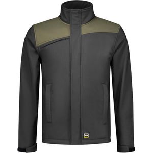 Tricorp Softshell Bicolor Naden 402021 - Mannen - Donkergrijs/Leger - XS