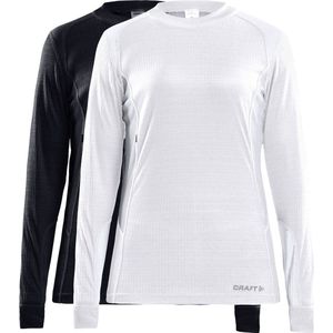 Craft - Core 2-pack Baselayer - Thermoshirts - Dames - Zwart/Wit - L