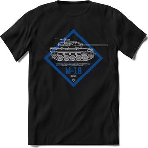 T-Shirtknaller T-Shirt|M-18 Leger tank|Heren / Dames Kleding shirt|Kleur zwart|Maat XXL