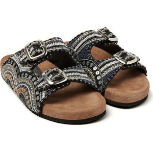 Lazamani Remi Dames Slippers Black Maat 37