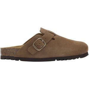 SCHOLL FAE NEW Suede SA Womens Taupe FALSO Clogs - Taupe - Maat 40