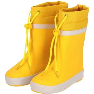 XQ Footwear - Regenlaarzen - Geel - Trekkoord - Maat 25/26