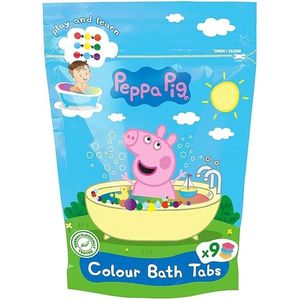 Peppa Pig Badspeelgoed - Kleurtabletten - Bruisballen voor Bad - Bruisballen Kind - Badbom - Bath Bombs - Bruisballen Kinderen - Badtabs - 9 x 16gr