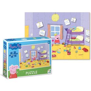 DODO Toys - Peppa Pig Puzzel - 60 stukjes - 23x32 cm - Peppa Pig speelgoed 4+ - Kinderpuzzel 4 jaar