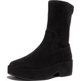 FitFlop F-Luma Boot - Stretch Suede (Wrapped) ZWART - Maat 40