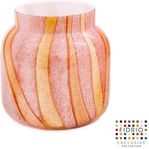 Design Vaas Bloom - Fidrio SWEET DREAMS - glas, mondgeblazen bloemenvaas - diameter 17 cm hoogte 20 cm