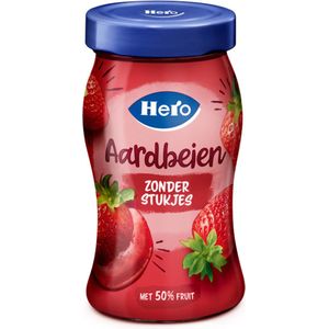 Hero - Fluweelzacht Aardbeien Jam - 270 g - Doos 8 pot