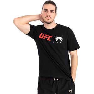 UFC Venum Classic T-Shirt Zwart Rood maat L