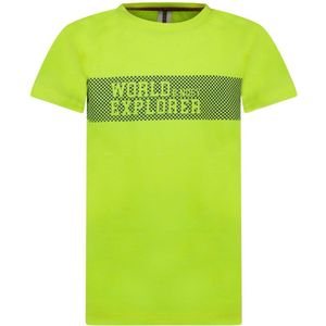 B.Nosy jongens t-shirt met print World Explorer Safety Yellow