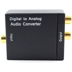 Digitaal naar Analoog audioconverter met audio jack ingang - (zonder tosklink kabel)