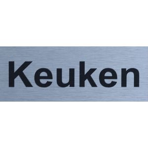 Aluminium-Plaat Keuken - Deurbord - Infoplaat - 13 x 5 cm