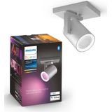 Philips Hue Argenta Opbouwspot - White and Color Ambiance - GU10 - 5,7W - Aluminium - Bluetooth