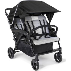 Gaggle Odyssey 4x4 quad kinderwagen / buggy voor 4 kinderen in grijs/zwart