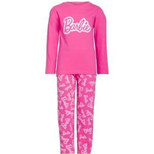 Barbie Kinderpyjama | Pyjama kinderen | Lange mouw | 100% Katoen | Maat 128/134