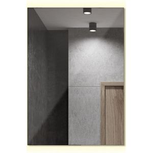 Tulup Spiegel �– Rechthoekige Spiegel – 60 cm x 40 cm – Wandspiegel Zonder Lijst – Hal Spiegel – Minimalistische Spiegel – 3000K (Warm Licht)
