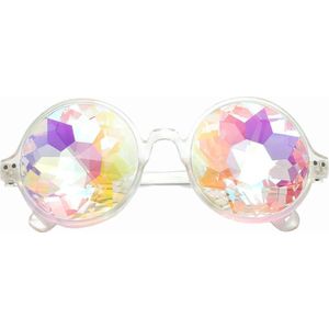 Festivalbril transparant - Spacebril - Caleidoscoop Bril - Space Bril - Festival Bril - Festival musthave