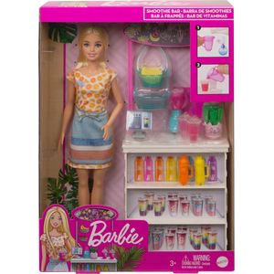 Barbie Smoothiebar Speelset - Barbie Pop met Bekers, Fruit en Smoothiebar
