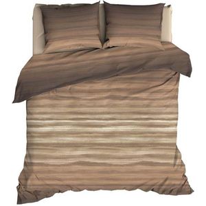 Satin d'Or Fluvius Dekbedovertrek - Extra breed - 270x200/220 cm - Caramel