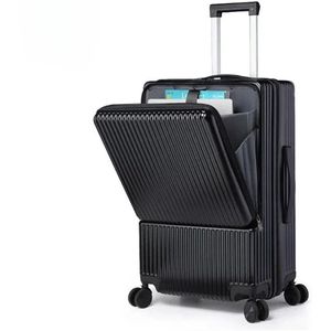 Luxe Mode Trolley Koffer - Stijlvolle en Ruime Reisbagage met Wachtwoordslot - 360° Spinner Wielen en Lichtgewicht ABS-PC Behuizing voor Ultiem Reisgemak