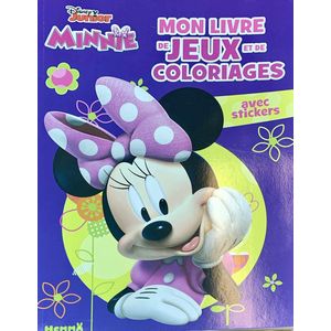 Disney Minnie Mouse - kleurboek - activiteitenboek met educatieve opdrachten in het Frans - met stickers - 64 pagina's