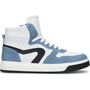 Hip H1301 Hoge sneakers - Leren Sneaker - Jongens - Blauw - Maat 39