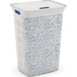 KIS Chic Wasbox - 60L - 44x35x61cm - Wit/Blauw