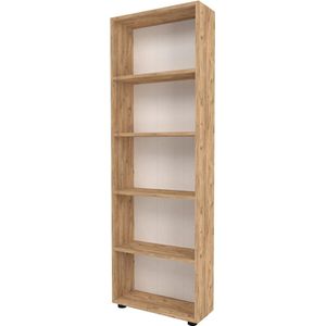 In And OutdoorMatch Boekenkast Jade - 172x55x20cm - Houtkleur - MDF