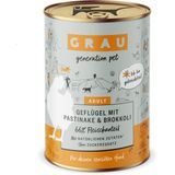 Grau honden natvoer Gevogelte met  Pastinake & Brokkoli 6 x 400gr