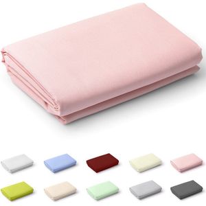 Zavelo Laken Deluxe Roze - 100% Katoen - 1-persoons 150x250 cm - Bovenlaken - Onderlaken - Extra Zware Kwaliteit - Super zacht - Hotelkwaliteit
