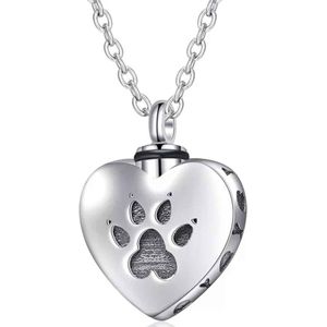 Tracelet | Zilveren Kettingen | Ashanger Hond | Hondenpootje | Inclusief ketting | 925 Sterling Zilver | 925 Keurmerk stempel | 925 Zilver Certificaat | In Leuke Cadeauverpakking