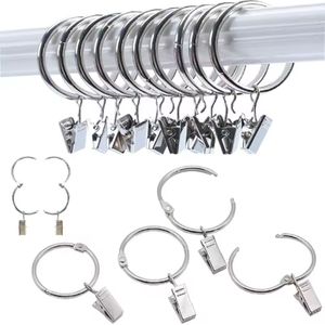Scoby - Gordijnringetjes - Klemmetjes - RVS - 10 Stuks - Zilver