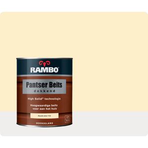 Rambo Pantser Beits Dekkend - 0,75 liter - Klassiekcrème