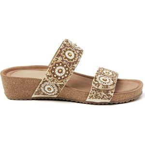 Lazamani Mary Dames Slippers Beige Maat 38