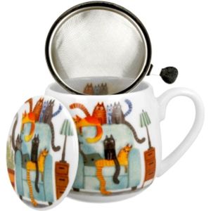 Theeset Duo Cats Chair – Theeset met illustratie van Katten