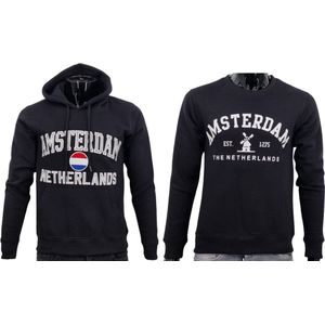Hitman - 2-Pack - 1 x Hoodie en 1 x Sweater - Katoen - Holland Souvenirs - Amsterdam Souvenirs - Zwart - Maat XXL