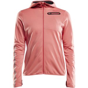 Craft Eaze Jersey Hood Jacket dames skivest roze