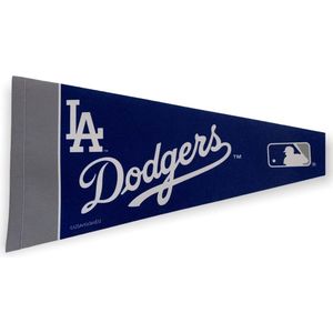 USArticlesEU - Los Angeles Dodgers - LA - Californie -  MLB - Vaantje - Baseball - Honkbal -  Sportvaantje - Pennant - Wimpel - Vlag - Blauw/Wit - 31 x 72 cm