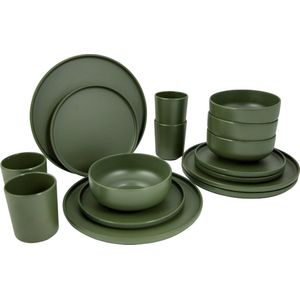 Bo-Camp - Industrial - Servies - Patom - 16-Delig - Groen