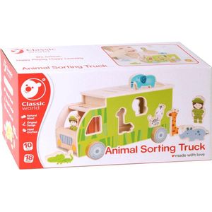 CLASSIC WORLD Animal Shape Sorter Truck