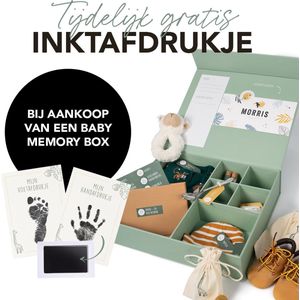 Luxe Baby Memory Box – Herinneringsdoos - Kraamcadeau - Baby Geschenkset - Babyshower cadeau
