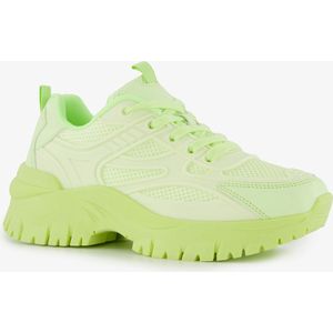 Blue Box dames dad sneakers neon groen - Maat 37