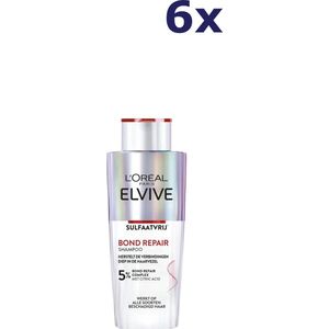 6x L'Oreal Elvive Shampoo 200ml Pro Bond Repair