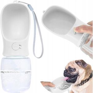 Actie4you® - Dieren waterfles - 300ml - Honden Drinkfles – Dieren Drinkfles - Wit