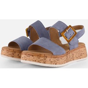 Gabor Sandalen blauw Nubuck - Dames - Maat 41.5