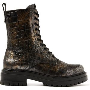 Lazamani Alize Dames Veterboots Leer Gold Maat 37