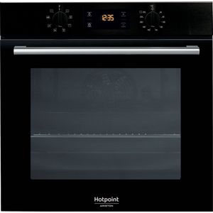 HOTPOINT FA2 540 P BL HA - Ingebouwde elektrische multifunctionele oven - Roterende warmte - 66L - Pyrolyse - Zwart