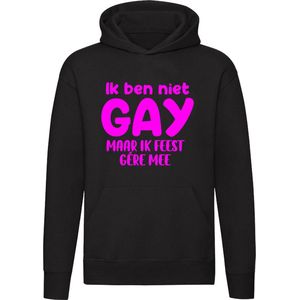 Ik ben niet gay maar ik feest gere mee Sweater | Roze | Tilburg Kermis | Trui | Hoodie | cadeau | kado | Unisex