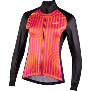 Nalini - Dames - Fietsjack winter - Winddicht Warm Wielrenjack - Roze - Zwart - NEW STRADA LADY JKT - S