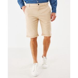 Chino Short Mannen - Zand - Maat 36