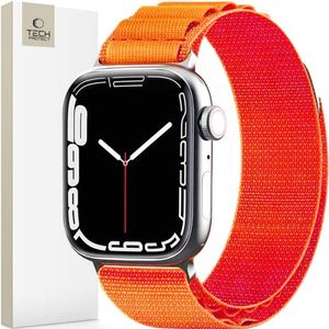 TECH-PROTECT - NYLON - PRO APPLE WATCH - 4 / 5 / 6 / 7 / 8 / 9 / SE / ULTRA - 1 / 2 - (42 / 44 / 45 / 49 - MM) - ORANJE